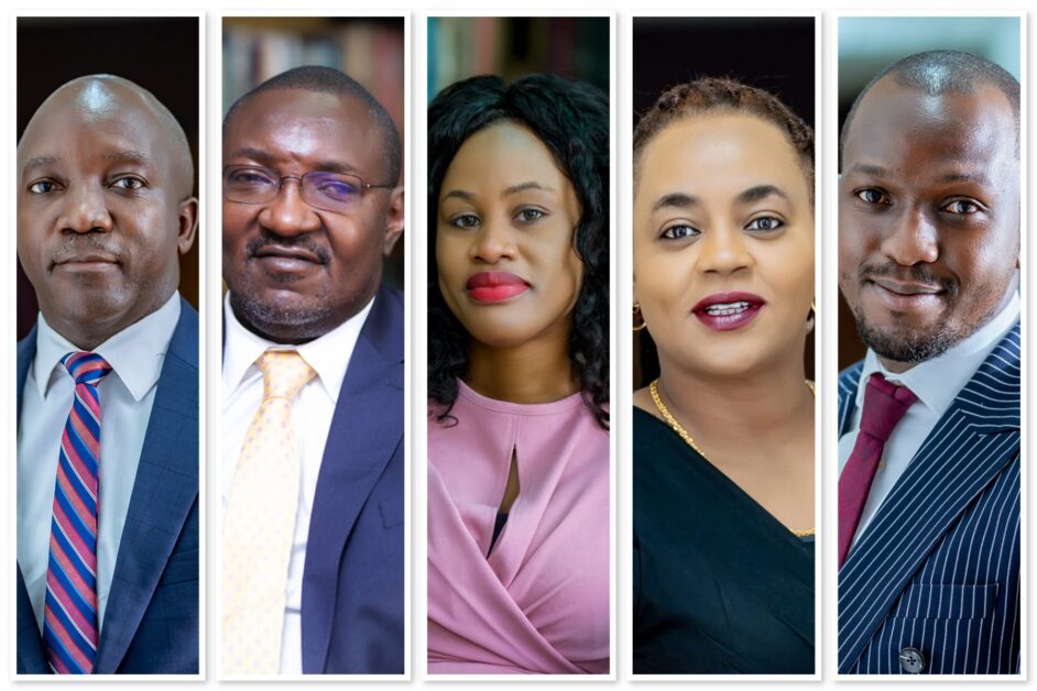 Left to Right: Partners at Byenkya, Kihika & Co. Advocates — Dr. Anthony Kakooza, Ebert Byenkya, Dinah Mukasa, Blaisie Paulsen, and Anthony Bazira. As Head of the Intellectual Property Department, Dr. Kakooza brings his decades-long journey across academia and legal practice to one of Uganda’s leading law firms, where he continues to shape the future of IP law and legal mentorship.