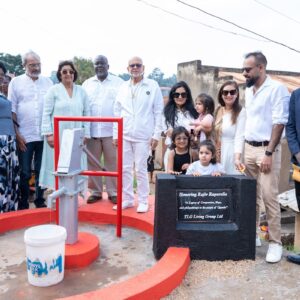 TLG Group marked the unveiling of its Vista Naguru apartments with a heartfelt donation of a borehole and essential supplies to Bank Village, honoring the legacy of Rajiv Ruparelia. The act brings clean water and hope to one of Kampala’s most underserved communities, reflecting a deeper vision of real estate with a human heart.