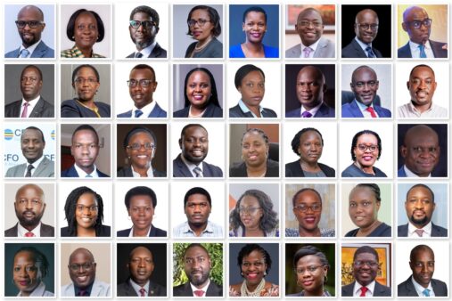 A photo collage of Uganda's 40-ready CEOs. They are exceptional executives shaping Uganda’s corporate future. From banking to oil and gas, insurance, and pharmaceutical, these CEO-ready leaders are poised to take top roles in the next 5 years.