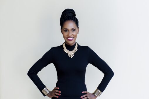 Seanice Lojede Kacungira, co-founder and Group CEO of Blu Flamingo Digital Africa, captured in professional and award moments — from leading strategic team discussions to standing confidently among fellow honourees at the 2024 Woman of Stature Awards, reflecting her value-driven leadership, resilience, and commitment to empowering others.