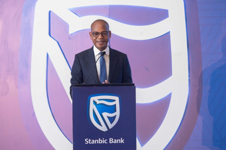 Joshua Nyamweya Oigara, newly appointed Regional Chief Executive of Standard Bank East Africa, leading a USD 9 billion portfolio across Uganda, Kenya, Tanzania, Ethiopia, Malawi, and South Sudan, supported by a seasoned leadership team including Patrick Mweheire, Mumba Kalifungwa, and Manzi Rwegasira.”