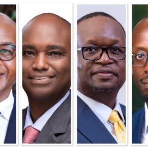 Joshua Nyamweya Oigara, newly appointed Regional Chief Executive of Standard Bank East Africa, leading a USD 9 billion portfolio across Uganda, Kenya, Tanzania, Ethiopia, Malawi, and South Sudan, supported by a seasoned leadership team including Patrick Mweheire, Mumba Kalifungwa, and Manzi Rwegasira.