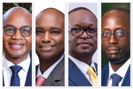 Joshua Nyamweya Oigara, newly appointed Regional Chief Executive of Standard Bank East Africa, leading a USD 9 billion portfolio across Uganda, Kenya, Tanzania, Ethiopia, Malawi, and South Sudan, supported by a seasoned leadership team including Patrick Mweheire, Mumba Kalifungwa, and Manzi Rwegasira.