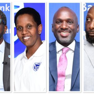 (Left to right): Stanbic’s Executive Director and Head, Personal & Private Banking, Samuel F. Mwogeza, Head of Wealth and Investment, Bernice Mvano, Head of Personal Banking, Israel Arinaitwe and Head of Private Banking, Arthur Kiwanuka. The team is reshaping how families think about money, legacy, and the futures yet to be written.