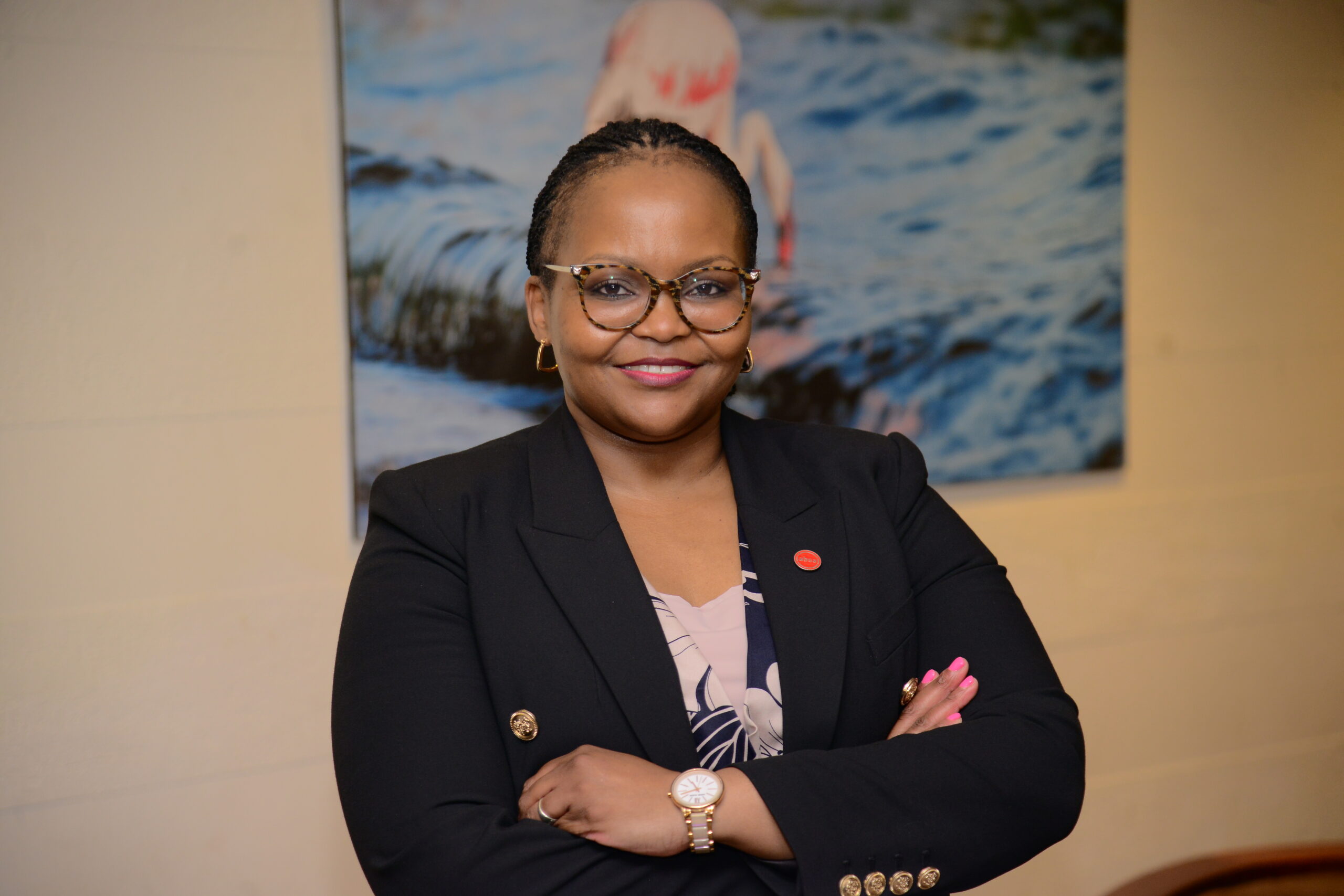 Mosetsana Mahlafunya, Head of Absa Investor Services at Absa Investor Services Pan Africa, photographed in Kampala during her interview with CEO East Africa Magazine, where she explains Absa’s re-entry into Uganda’s custody market as part of its Pan-African investor services strategy—focused on technology, trust, long-term commitment, and unlocking Uganda’s investment potential.