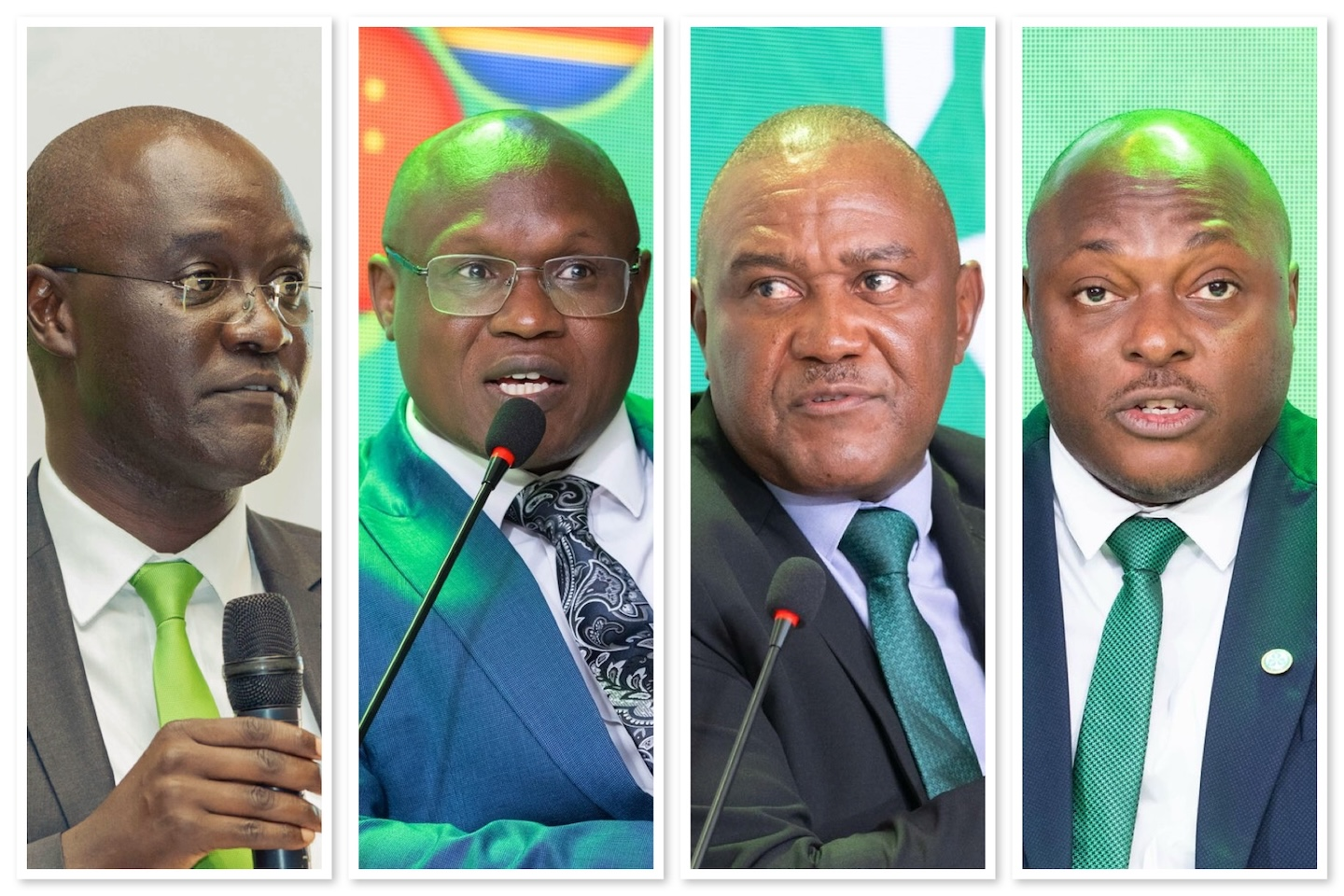 Left to right: A photo collage of Old Mutual Executives — Arthur Oginga, CEO of Old Mutual East Africa; Patrick Kimathi, Managing Director of UAP Old Mutual Life Assurance; Stephen Chikovore, Managing Director of Old Mutual Insurance; and Zac Kisesi, Managing Director of Old Mutual Investment Group. Together, they represent the leadership driving Old Mutual Uganda’s strategic evolution — aligning the brand with its Pan-African identity while navigating a fast-changing financial landscape where scale, innovation, and agility will define the next era of competition.