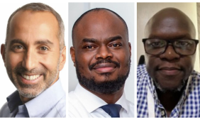 Left to right: A photo collage of Hassanein Hiridjee, Geoffrey Donnels Oketayot, and Ronald Onzia. Hiridjee, together with Towerco of Africa Uganda, had sought to stay proceedings or refer a multimillion-dollar shareholder dispute to a UK court. However, court rejected the pleadings that Oketayot, Onzia, and another shareholder, George Arthur Ssamula, had strongly opposed.