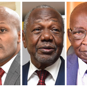 A photo collage of UNBS Executive Director Eng James Kasigwa, UNBS Chairman Eng James Kalibbala, and Trade Minister Francis Mwebase. Various correspondences seen by this website show an agency that has been struggling for months, leading to a probe into the activities of Eng Kasigwa, who has barely spent two years in the executive director job.