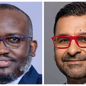 A photo montage of Absa’s David Wandera and Standard Chartered Bank’s Sanjay Rughani. Absa’s acquisition of Standard Chartered’s retail and wealth business reshapes Uganda’s banking sector, boosting deposits, expanding assets, and strengthening retail depth as regulators begin reviewing one of the industry’s most significant restructurings.