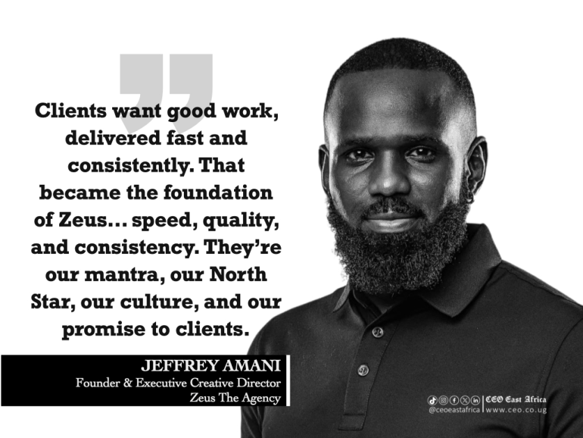 Jeffrey Amani: Founder of Zeus The Agency and a Leading Voice in Uganda’s Creative Industry