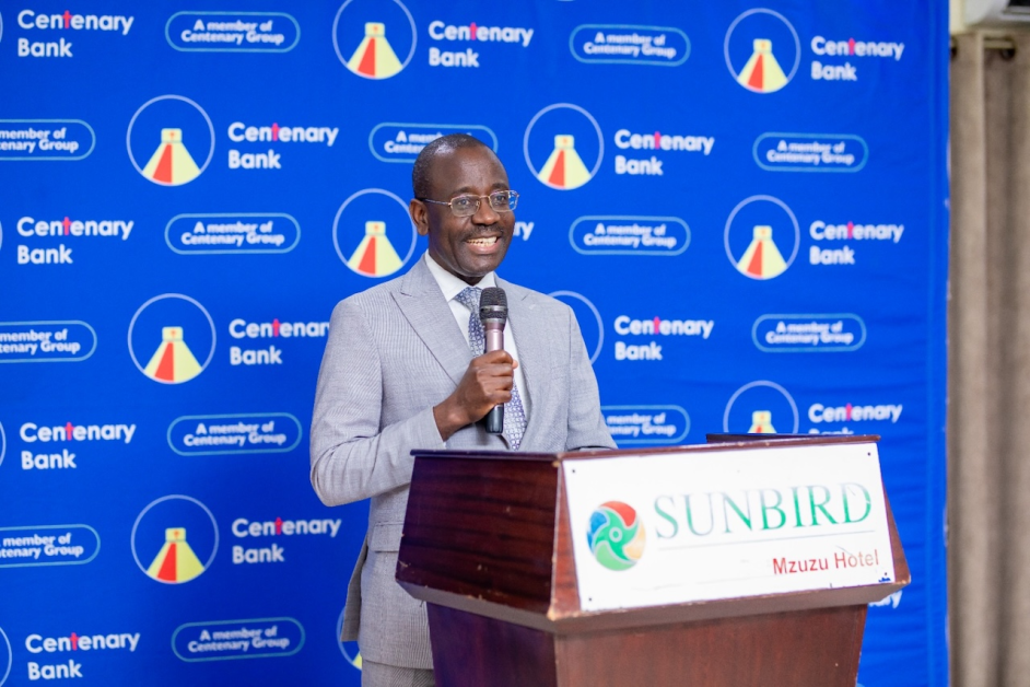 Ugandan banking leader CPA Godfrey Byekwaso, excelling abroad in his role as Managing Director of Centenary Bank Malawi.