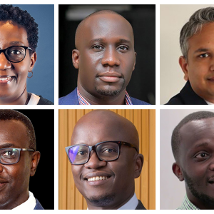 A photo montage of Knight Frank’s Judy Rugasira Kyanda, Broll Property’s Moses Lutalo, Quality Chemical’s Ajay Kumar Pal, Stanbic Bank CFO Ronald Makata, MTN CFO Andrew Bugembe, and Innovex’s Douglas Baguma. Uganda’s CEOs and CFOs are navigating a tight-liquidity economy where money is costly and slow-moving. Discipline, smarter capital allocation, and tighter risk management now define survival as companies rethink growth, debt, and currency exposure.