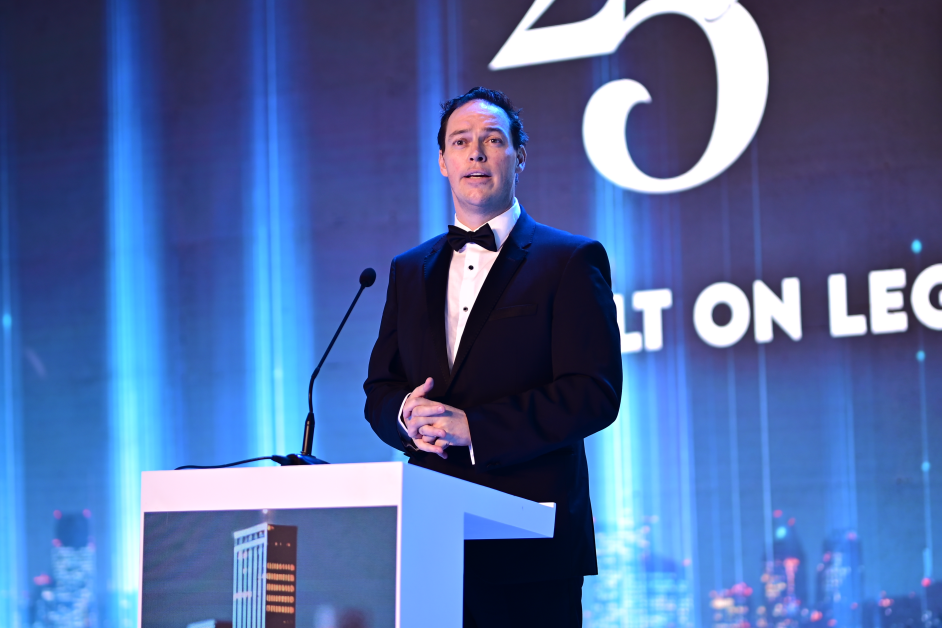 Photos from Knight Frank Uganda’s 25th Anniversary Gala featuring Judy Rugasira Kyanda, the Knight Frank Uganda Board, African regional CEOs, award recipients, long-service honorees, and staff forming a “25” to celebrate the company’s legacy, professionalism, and commitment to real estate excellence.