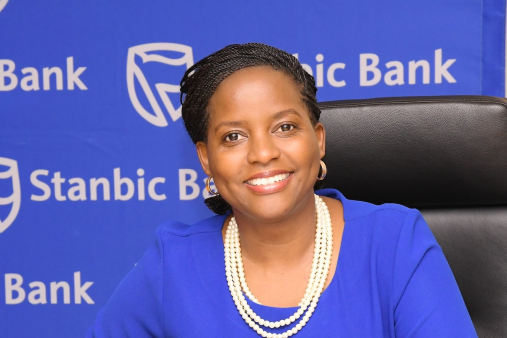 Anne Juuko, the outgoing Regional Head, East Africa for Global Markets at Standard Bank Group and former CEO of Stanbic Bank Uganda, photographed during her leadership tenure—her departure marking a major senior-level exit after 13 years with the Group.