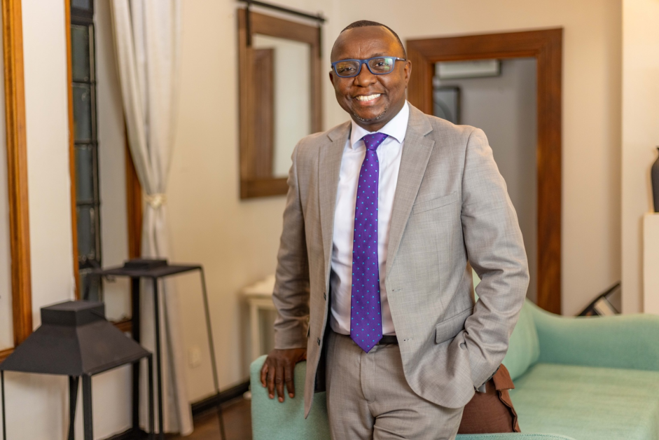 Portrait and candid photographs of Emma Ahumuza Mugisha, Collin Babirukamu and Pamela Babirukamu in home, market and prayer settings, showing the siblings together, at work and in quiet moments — conveying family bonds, faith and the domestic roots of their leadership.