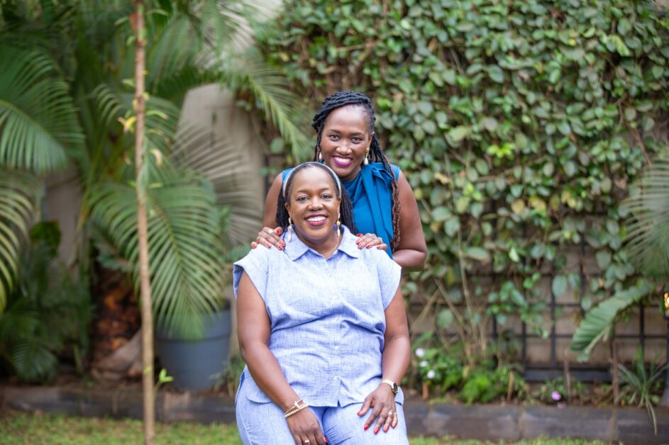 A series of portraits showing the Rwakatungu siblings together and individually, smiling and interacting naturally in indoor and outdoor settings, reflecting family unity, resilience, shared values, and the influence of their father on their journeys into leadership across banking, audit, and entrepreneurship.