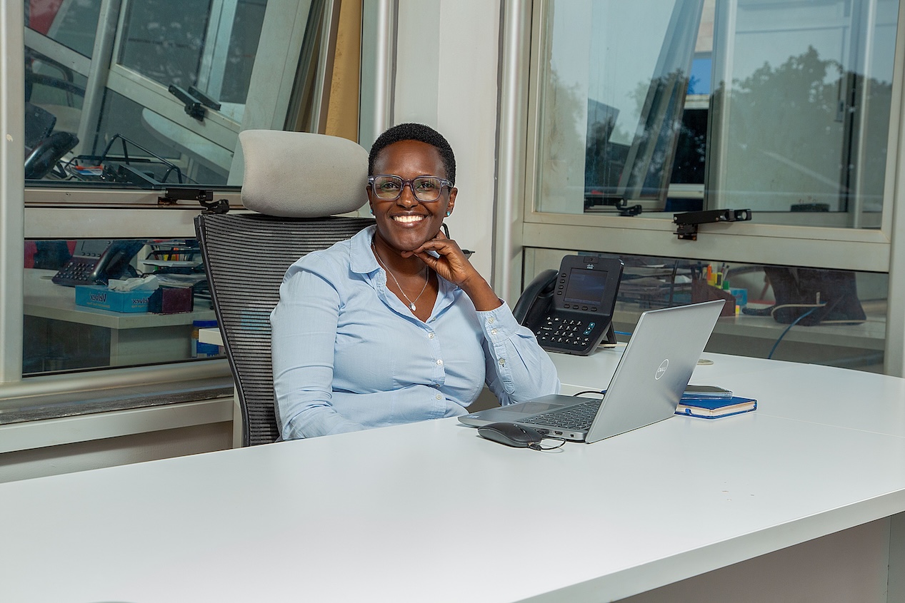 Edna Torana, newly appointed Managing Director of Scanad Uganda, at her office leading the agency’s AI-driven transformation.