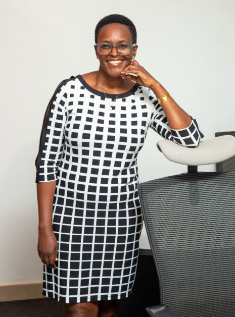 Edna Torana, newly appointed Managing Director of Scanad Uganda, at her office leading the agency’s AI-driven transformation.