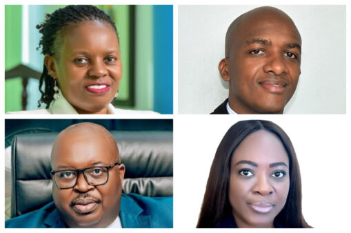 Finance Trust Bank Managing Director Annet Mulindwa Nakawunde, Opportunity Bank Chief Executive Officer Owen Amanya, ABC Capital Chief Executive Officer Jesse Timbwa and Guaranty Trust Bank Managing Director Ali Fatima. The four executives have steered their institutions through the difficult transition from Tier I commercial banks to Tier II credit institutions amid Uganda’s tighter capital regime.