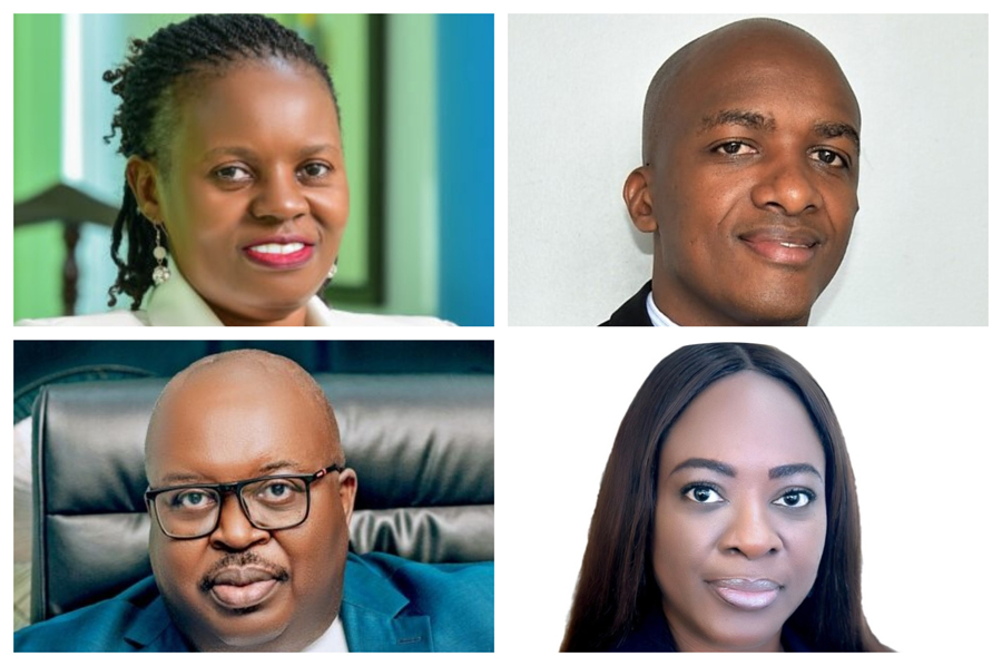 Finance Trust Bank Managing Director Annet Mulindwa Nakawunde, Opportunity Bank Chief Executive Officer Owen Amanya, ABC Capital Chief Executive Officer Jesse Timbwa and Guaranty Trust Bank Managing Director Ali Fatima. The four executives have steered their institutions through the difficult transition from Tier I commercial banks to Tier II credit institutions amid Uganda’s tighter capital regime.
