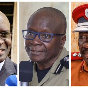 Simon Byabakama, Chairperson of the Electoral Commission, Abas Byakagaba, Inspector General of Police, and Johnson Byabashaija, Commissioner General of the Uganda Prisons Service, oversee the institutions responsible for administering, securing, and supporting the 2026 Presidential and Parliamentary elections.
