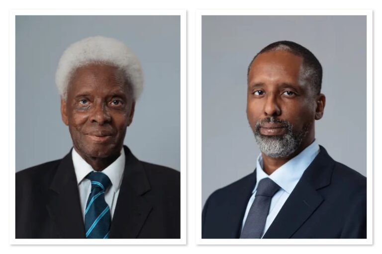 Chris Kayoboke and Julius Kayoboke, co-founder of Crown Beverages and board director respectively, pictured during discussions on succession and governance at East Africa’s Pepsi bottler.