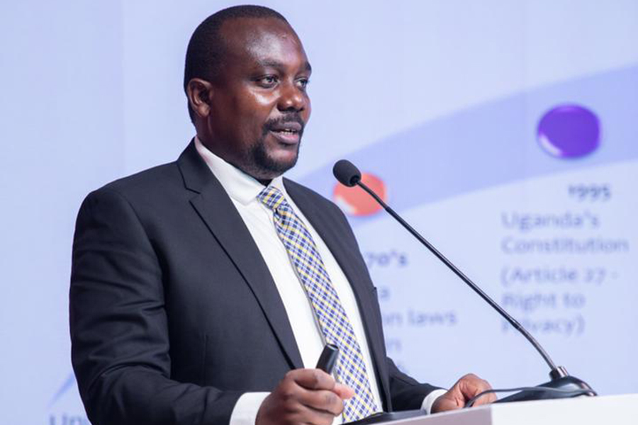 Baker Birikujja, Uganda’s National Personal Data Protection Director, photographed at a public event.