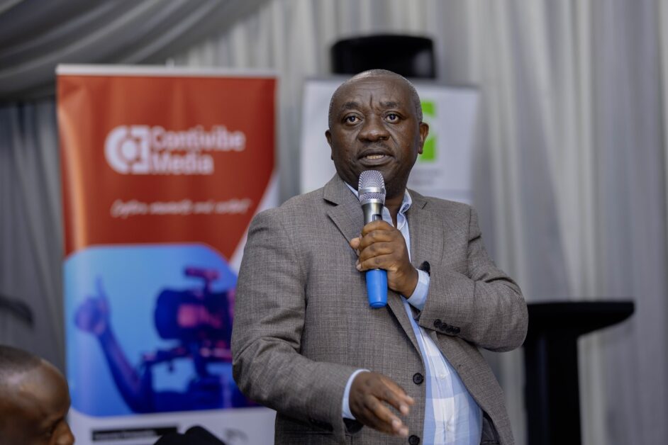 Isaac Kyaligonza, Commissioner for Procurement Policy and Management at the Ministry of Finance, addressing procurement professionals at the IPPU Coffee Connect, calling for greater integrity, innovation, and a simplified, people-centered approach to procurement practice.