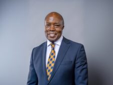 Francis Kamulegeya pictured across various roles—from corporate leadership to farming and community initiatives—reflecting his transition into impact-driven work in Uganda.