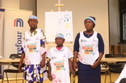 Some of the children supported by the Uganda Child Cancer Foundation pose in the 2026 Childhood Cancer Colour Run kit, embodying the resilience and hope driving this year’s campaign.