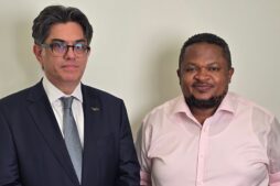 Zahid Mustafa (left), CEO of I&M Bank Tanzania, with Muhereza Kyamutetera (right), Executive Editor of CEO East Africa Magazine, during a conversation on leadership, strategy, and regional integration.